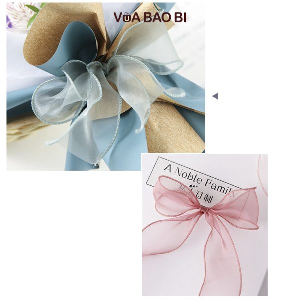 Ruy băng nơ voan cuộn 10m bản 4cm RB13