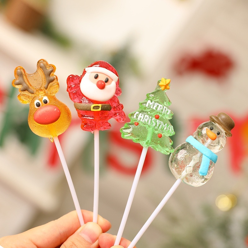 Kẹo mút Giáng sinh que 13cm