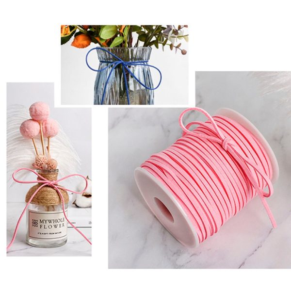 Dây nơ da lộn buộc quà màu pastel (bán theo mét)
