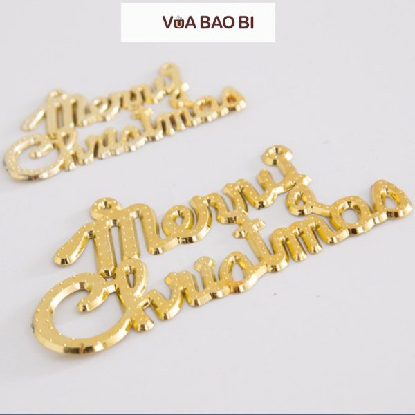 Chữ Merry Christmas chữ thường trang trí