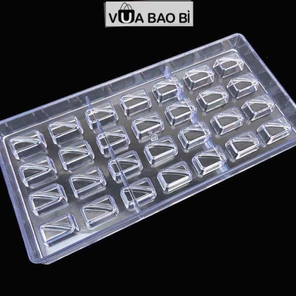 Khuôn làm socola nhựa cứng 27,5×13,5cm