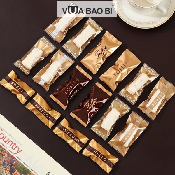 100 túi bánh kẹo 4×9cm họa tiết TP06