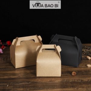 Hộp giấy kraft quai xách H28