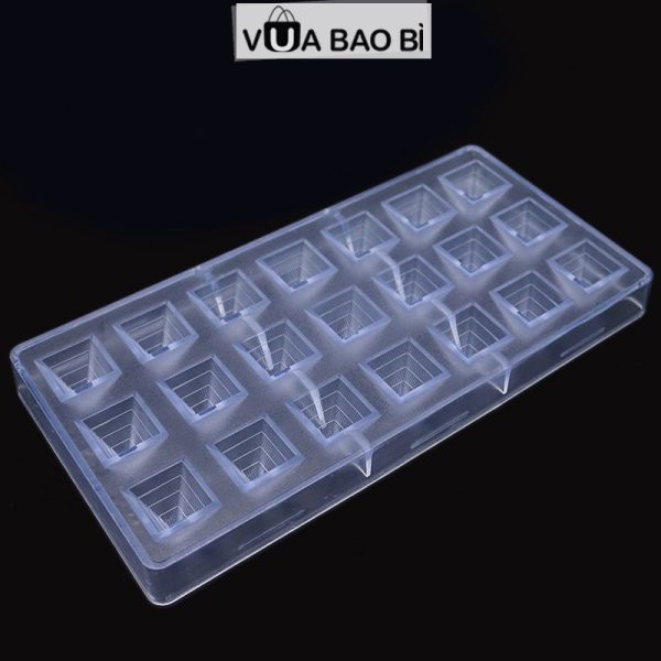 Khuôn làm socola nhựa cứng 27,5×13,5cm