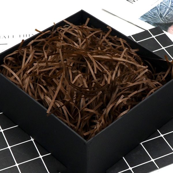 Giấy rơm lót hộp quà nhiều màu (gói 100g) - Nâu đất