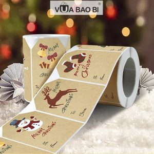 Cuộn 250 decal Noel kraft From–To TE40