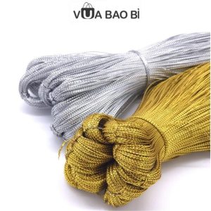 Dây kim tuyến 1mm buộc quà (bó 100m)