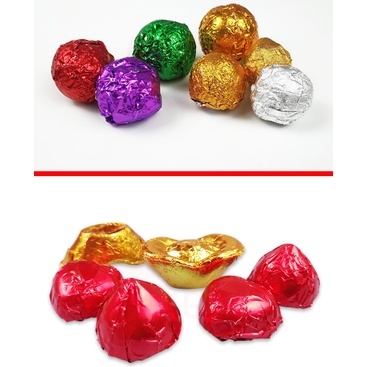 Giấy bạc gói kẹo, socola 8–15cm