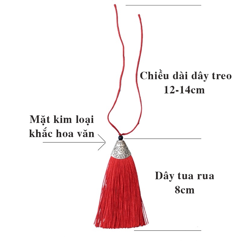 Bó dây chỉ tua rua mặt khắc