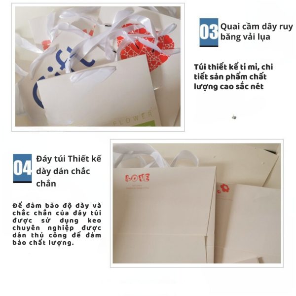 Túi giấy quà tặng đáy to hình hộp TU35