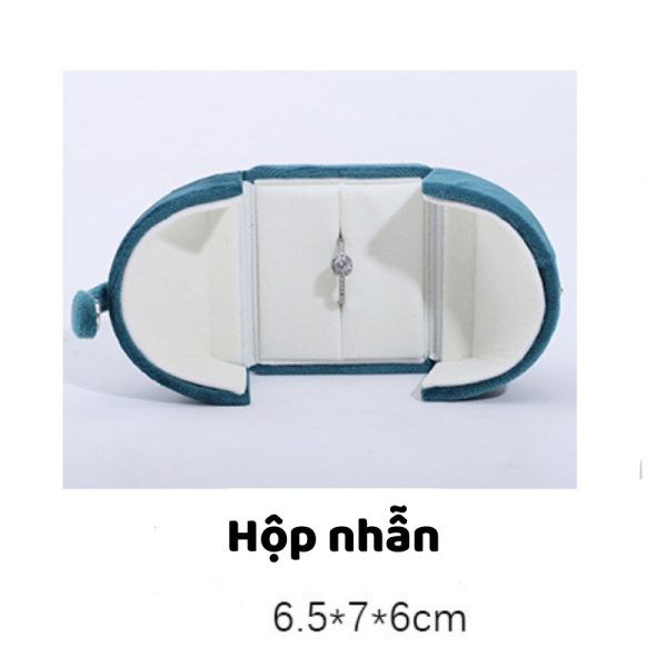 Hộp nhung đựng dây chuyền gấp mở H42
