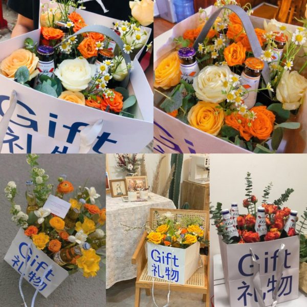 Túi giấy quà tặng đáy to hình hộp TU35