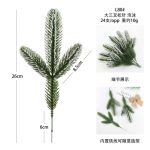 Lá xanh - Phủ tuyết 3 nhánh 26cm
