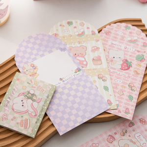 Thiệp mini dễ thương: gấp 3 hình, thú cưng 3D