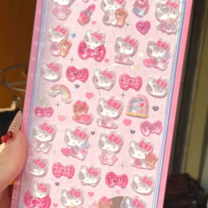 Sticker nổi 3D Hello Kitty Nhật Bản STI105 - hồng