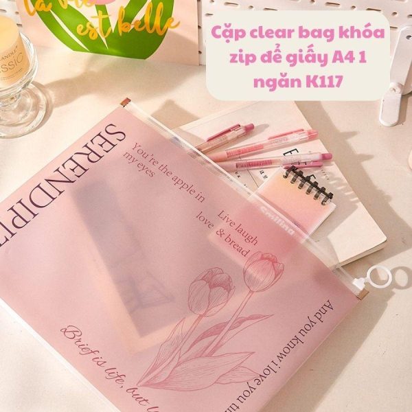 Túi zip đựng tài liệu trong suốt nhiều mẫu