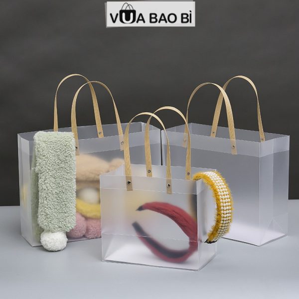 Túi nhựa nhám cao cấp đựng quà TU01 - Cỡ to ngang L 30x40x12cm