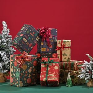Set 10 tờ giấy gói quà Noel 50×70cm