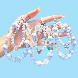 Dây móc treo điện thoại charm hạt ngôi sao