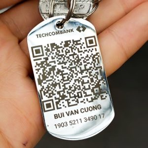 Mặt dây thẻ tên kim loại khắc tên nhiều kiểu