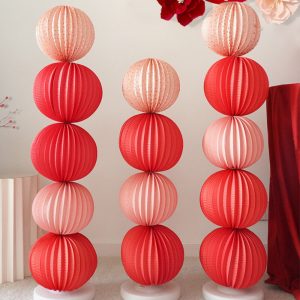 Lồng đèn giấy tròn 20cm trang trí