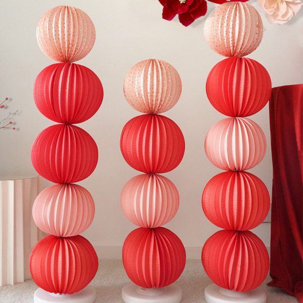Lồng đèn giấy tròn 20cm trang trí