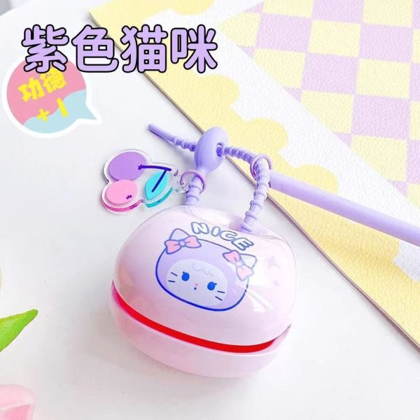 Đồ tịnh tâm: tượng Phật để bàn, móc mõ - Móc mõ - Tím