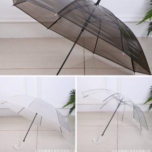 Ô dù chống tia UV: gấp gọn, dáng dài trong suốt