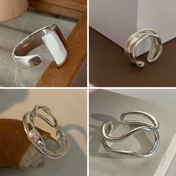 Trang sức bạc Hàn Quốc: nhẫn, vòng cổ, bông tai