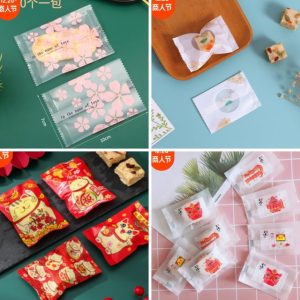 100 túi bánh kẹo hàn miệng 7×10cm TP07