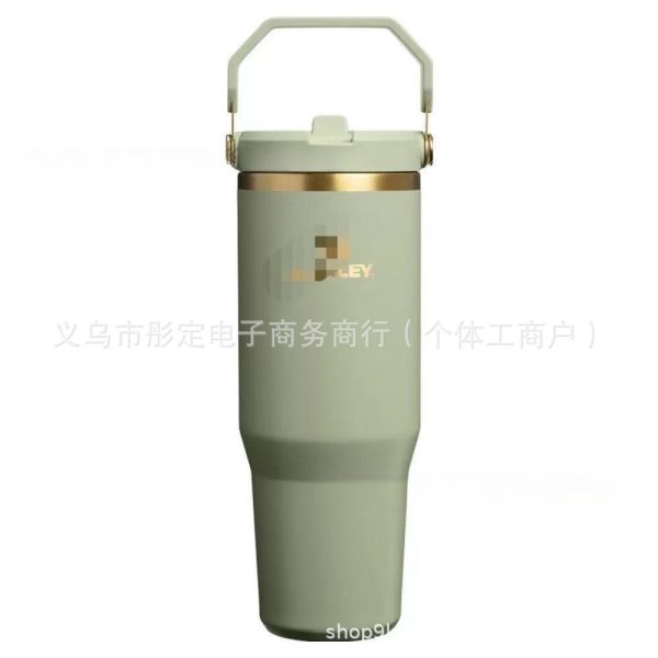 Cốc, bình giữ nhiệt Stan: Quencher 1,18L, Classic Flip Straw 887ml - Flip Straw 887ml - Xanh matcha
