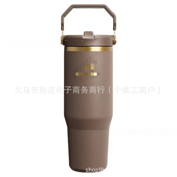 Cốc, bình giữ nhiệt Stan: Quencher 1,18L, Classic Flip Straw 887ml - Flip Straw 887ml - Nâu latte