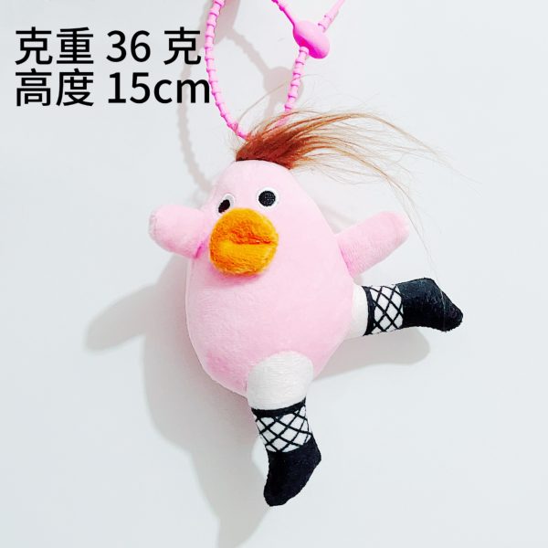 Móc khóa thú hài hước Hàn Quốc nhiều mẫu - Crazy - Hồng