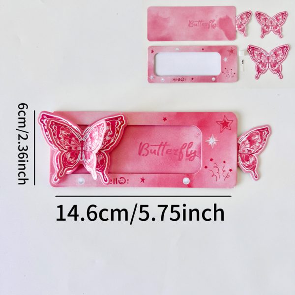Thiệp 3D: cây thông Noel lập thể TH63, kéo Butterfly TH62 - Butterfly TH62 - Đỏ