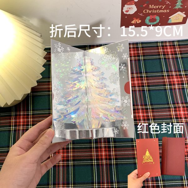 Thiệp 3D: cây thông Noel lập thể TH63, kéo Butterfly TH62