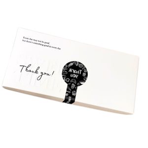 Tem dán Thank you đen trắng, đa sắc TE75, TE77