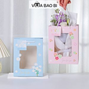 Túi giấy ô cửa sổ kèm thiệp TU07