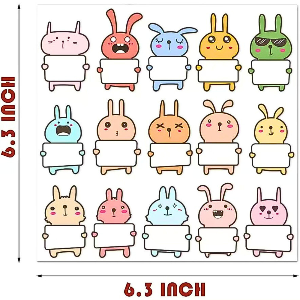 Tờ tem dán name tag dễ thương TE76