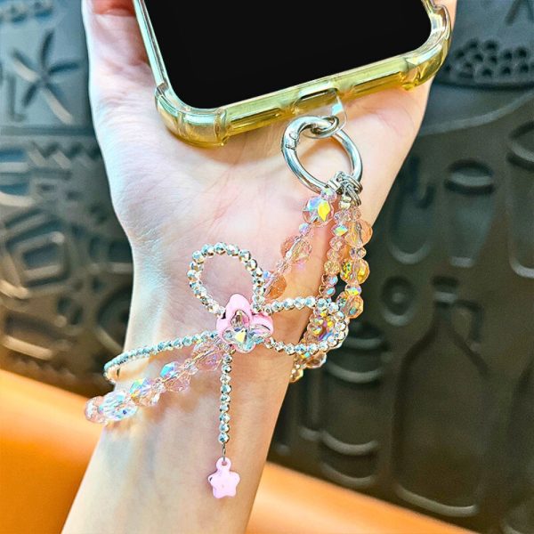 Móc treo túi pha lê đính hạt