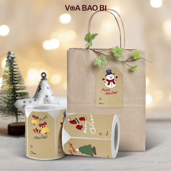 Decal Giáng sinh 3×9cm tập 30 miếng TE31