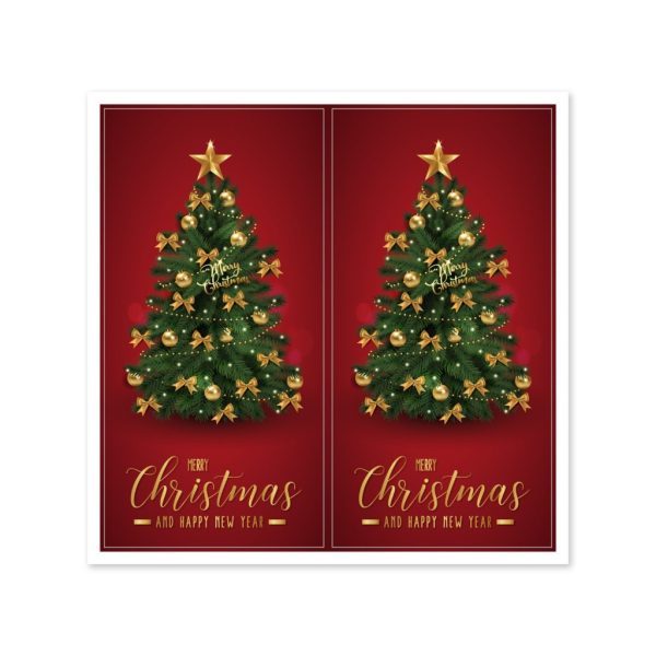 Decal Giáng sinh 3×9cm tập 30 miếng TE31
