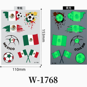Hình xăm dán phát sáng World Cup 2026 BL156