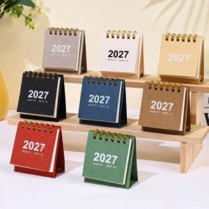 Lịch 2027 để bàn màu cổ điển S33