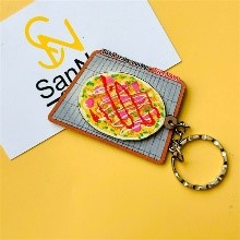 Móc khóa gỗ Việt Nam: ẩm thực, đường phố, địa danh - Bánh tráng nướng