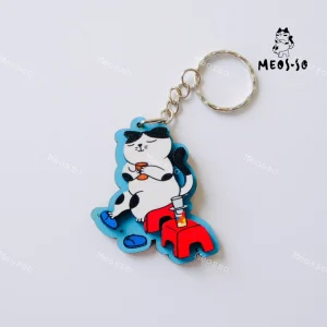 Móc khóa gỗ mèo đường phố Việt Nam