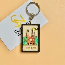 Móc khóa gỗ Việt Nam: ẩm thực, đường phố, địa danh - Nhà thờ Đức Bà