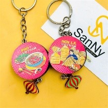 Móc khóa gỗ cái trống Việt Nam - Phở - Nón lá