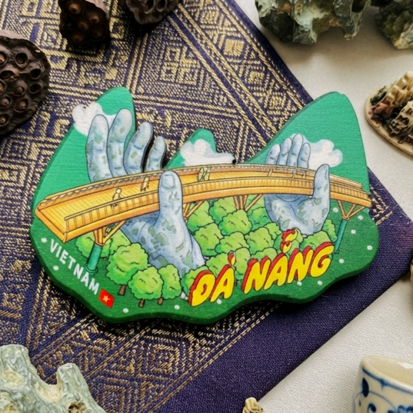 Nam châm gỗ địa danh, món ăn Việt Nam BL219 - Đà Nẵng