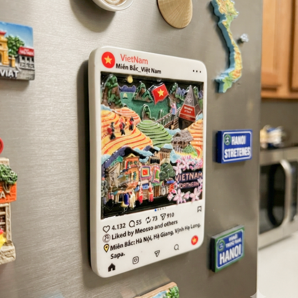 Nam châm lưu niệm in 3D check-in Việt Nam