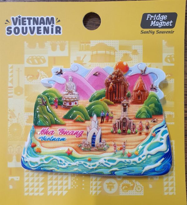 Nam châm tủ lạnh 3D địa danh Việt Nam - Nha Trang núi hồng